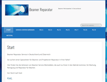 Tablet Screenshot of beamer-reparatur.com