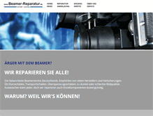 Tablet Screenshot of beamer-reparatur.de